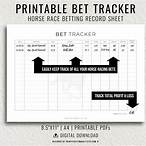 horse racing bet tracker spreadsheet